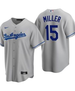 Los Angeles Dodgers Bobby Miller Gray 2020 MLB Draft Road Replica Jersey