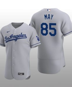 Los Angeles Dodgers Dustin May Authentic 2020 Road Gray Jersey