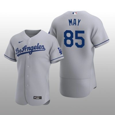 Los Angeles Dodgers Dustin May Authentic 2020 Road Gray Jersey