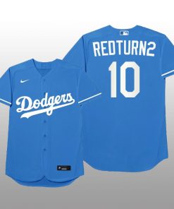 Los Angeles Dodgers Justin Turner 2021 MLB Players Weekend Nickname Blue Jersey