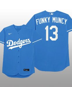 Los Angeles Dodgers Max Muncy 2021 MLB Players Weekend Nickname Blue Jersey