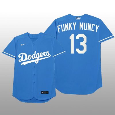 Los Angeles Dodgers Max Muncy MLB Players Weekend Nickname Blue Jersey