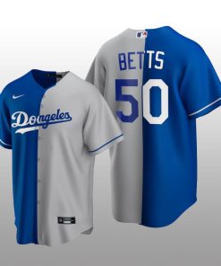 Los Angeles Dodgers Replica Jersey Royal-Gray Split Mookie Betts