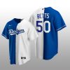 Los Angeles Dodgers Replica Jersey Royal-White Split Mookie Betts