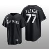 Mariners Chris Flexen 2021 All Black Fashion Serise Replica Jersey Black White