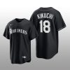 Mariners Yusei Kikuchi 2021 All Black Fashion Serise Replica Jersey Black White