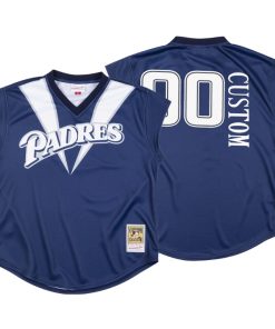 Men San Diego Padres Navy 1999 Turn Ahead The Clock Custom Jersey