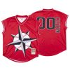 Men Seattle Mariners Red 1999 Turn Ahead The Clock Custom Jersey