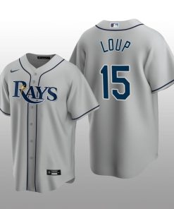 Men's Aaron Loup Tampa Bay Rays Gray Road 2020 Replica Jersey
