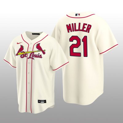 Men's Andrew Miller St. Louis Cardinals Cream Alternate 2020 Replica Jersey