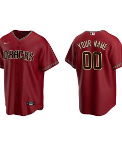 Men's Arizona Diamondbacks Red Replica 2020 Alternate Custom Jersey