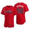 Men's Atlanta Braves Custom Red Authentic 2020 Alternate Jersey