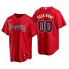 Men's Atlanta Braves Red Replica 2020 Alternate Custom Jersey