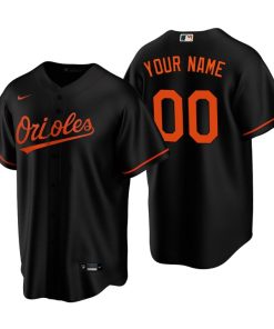 MLB Baltimore Orioles Black Replica 2020 Alternate Custom Jersey