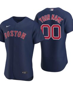 Men's Boston Red Sox Custom Navy Authentic 2020 Alternate Jersey
