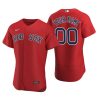 Men's Boston Red Sox Custom Red Authentic 2020 Alternate Jersey