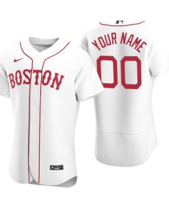 Men's Boston Red Sox Custom White Authentic 2020 Alternate Jersey