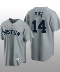 Men's Boston Red Sox Jim Rice Gray Cooperstown Collection Road Jersey