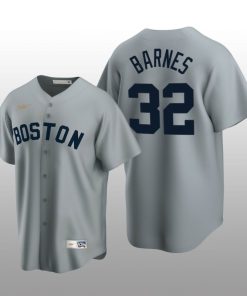 Men's Boston Red Sox Matt Barnes Gray Cooperstown Collection Road Jersey