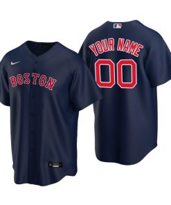 Men's Boston Red Sox Navy Replica 2020 Alternate Custom Jersey