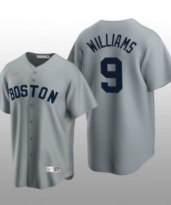 Men's Boston Red Sox Ted Williams Gray Cooperstown Collection Road Jersey