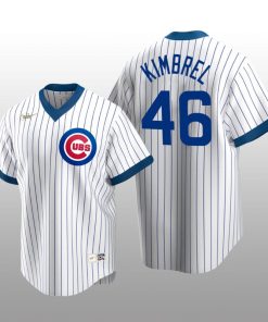 Men's Chicago Cubs Craig Kimbrel White Home Cooperstown Collection Player Jersey