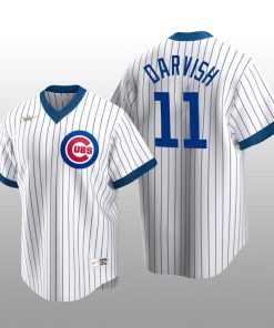 Men's Chicago Cubs Yu Darvish White Home Cooperstown Collection Player Jersey