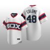 Men's Chicago White Sox Alex Colome White Cooperstown Collection Home Jersey