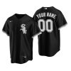 Men's Chicago White Sox Black Replica 2020 Alternate Custom Jersey
