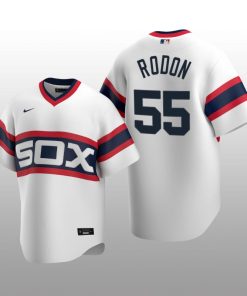 Men's Chicago White Sox Carlos Rodon White Cooperstown Collection Home Jersey