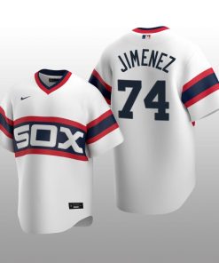 Men's Chicago White Sox Eloy Jimenez White Cooperstown Collection Home Jersey