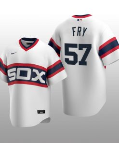 Men's Chicago White Sox Jace Fry White Cooperstown Collection Home Jersey