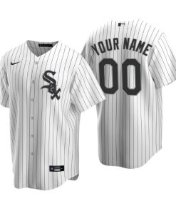 Men's Chicago White Sox White Replica 2020 Home Custom Jersey