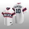 Men's Chicago White Sox Yoan Moncada White Cooperstown Collection Home Jersey