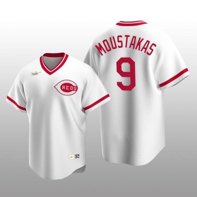 Men's Cincinnati Reds Mike Moustakas White Cooperstown Collection Home Jersey