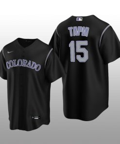Men's Colorado Rockies Raimel Tapia Black Alternate Replica Player Jersey