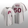 Men's Hector Neris Philadelphia Phillies White Home Cooperstown Collection Jersey
