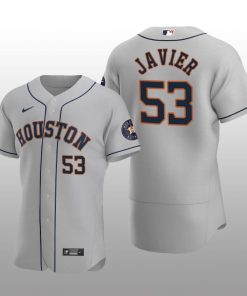 Men's Houston Astros Cristian Javier Gray Alternate 2020 Authentic Player Jersey