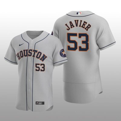 Men's Houston Astros Cristian Javier Gray Alternate 2020 Authentic Player Jersey