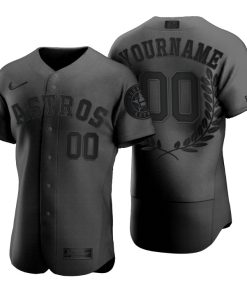 Men's Houston Astros Custom Black Award Collection Jersey