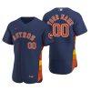 Men's Houston Astros Custom Navy Authentic 2020 Alternate Jersey