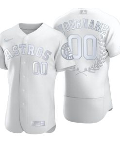 Men's Houston Astros Custom White Award Collection Jersey