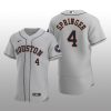 Men's Houston Astros George Springer Gray Alternate 2020 Authentic Player Jersey