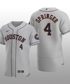 Men's Houston Astros George Springer Gray Alternate 2020 Authentic Player Jersey