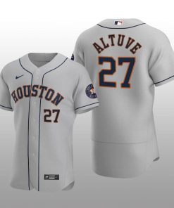 Men's Houston Astros Jose Altuve Gray Alternate 2020 Authentic Player Jersey