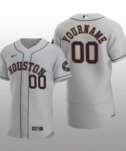 Men's Houston Astros yourname Gray Alternate 2020 Authentic Player Jersey