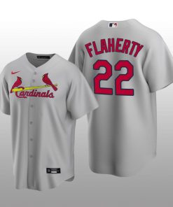 Men's Jack Flaherty St. Louis Cardinals Grey Road 2020 Replica Jersey