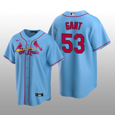 Men's John Gant St. Louis Cardinals Light Blue Alternate 2020 Replica Jersey