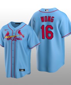 Men's Kolten Wong St. Louis Cardinals Light Blue Alternate 2020 Replica Jersey