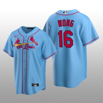 Men's Kolten Wong St. Louis Cardinals Light Blue Alternate 2020 Replica Jersey